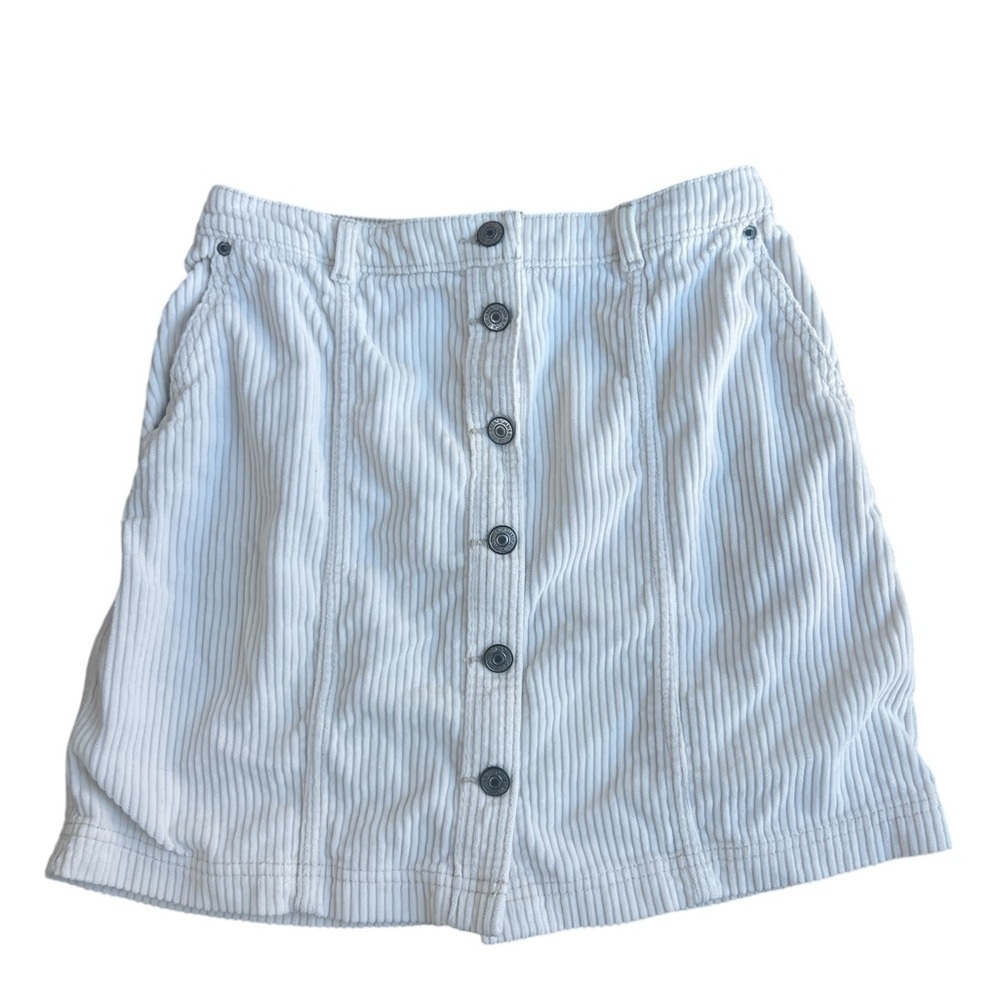 Abercrombie & Fitch Corduroy Skirt Mini Button Front  size small